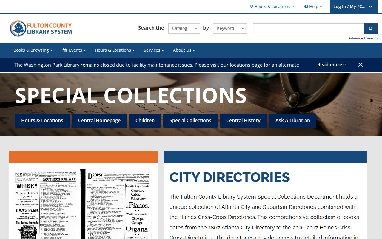 Atlanta people directories historical city directory holdings