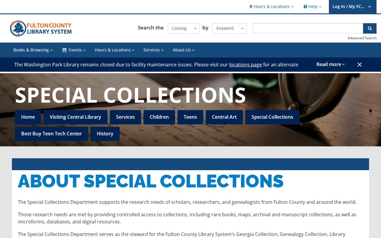 Atlanta directory research at Fulton Library Special Collections